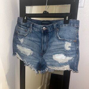 aeropostale dark wash jean shorts